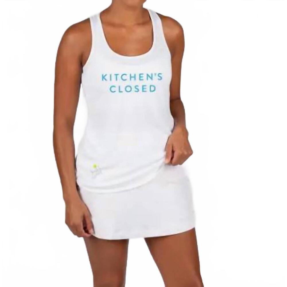NEW SWINTON women's kitchen's closed performance tank in white